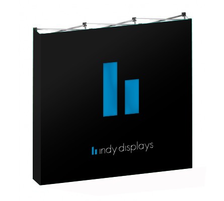 8x8 (8ft) Tension Fabric Popup Display with Endcaps