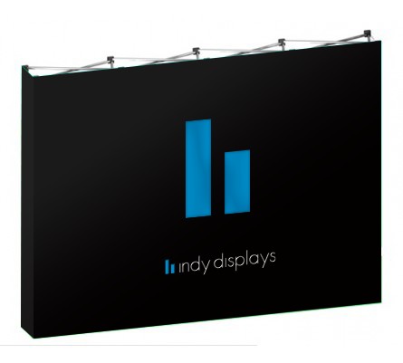 8x10 (10ft) Tension Fabric Popup Display with Endcaps
