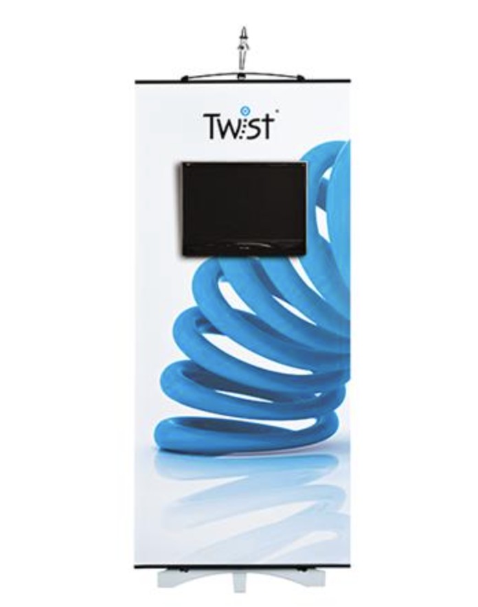 Twist Monitor Banner Stand